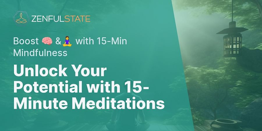 Unlock Your Potential with 15-Minute Meditations - Boost 🧠 &🧘♀️ with 15-Min Mindfulness